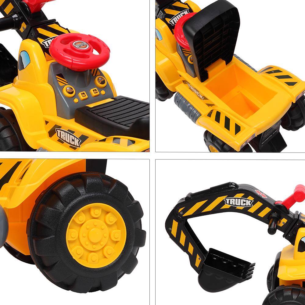 Winado Kids Ride On Excavator Outdoor Digger Truck Toy 849333561792