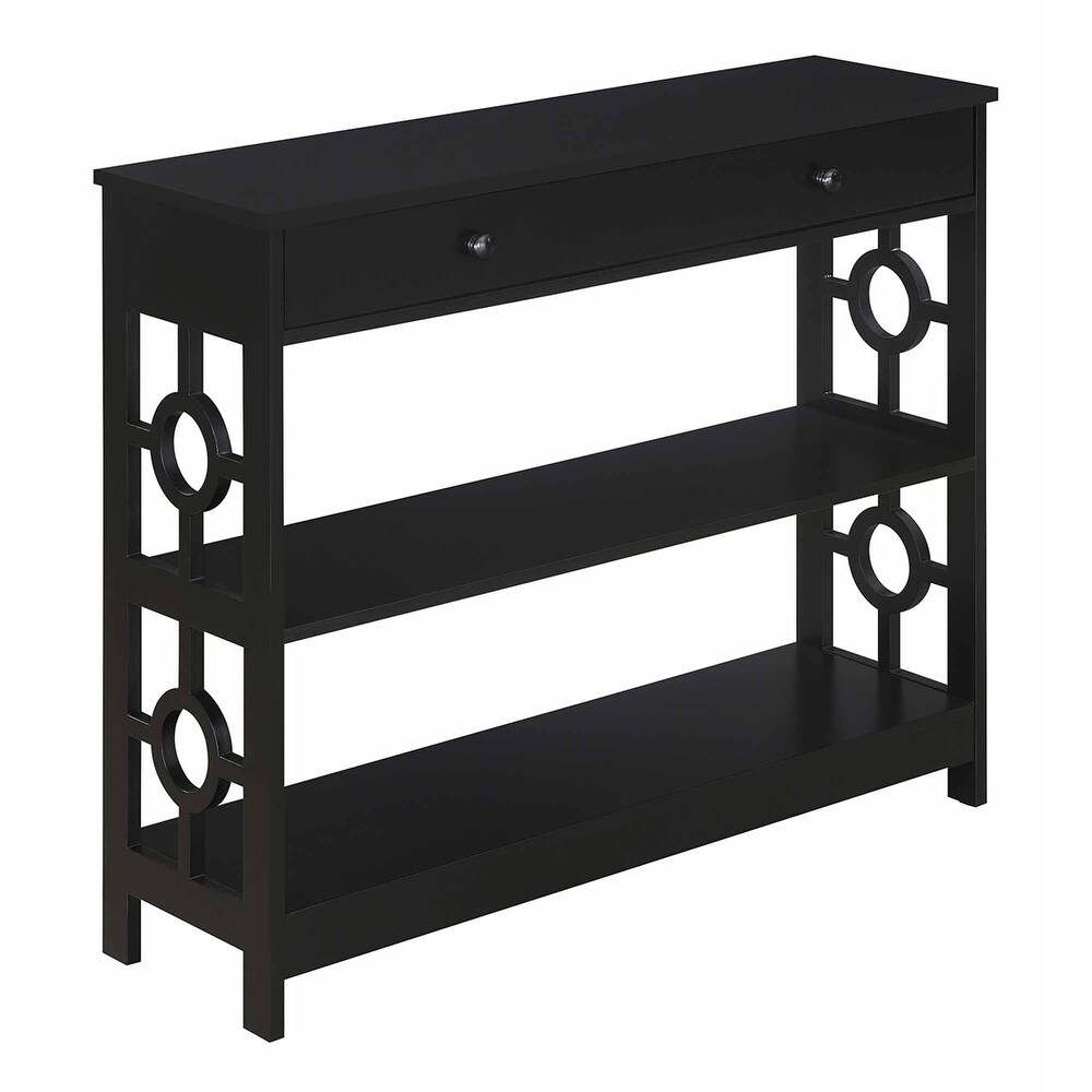 Convenience Concepts Ring 1 Drawer Console Table with Shelves