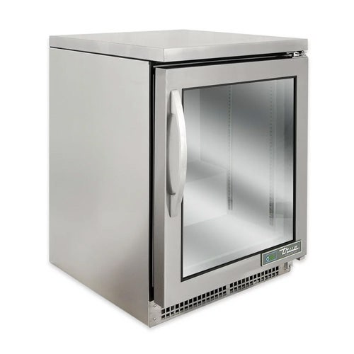 True TUC-24G-HC-FGD01 Undercounter Refrigerator， (1) Glass Door， Left Hinged