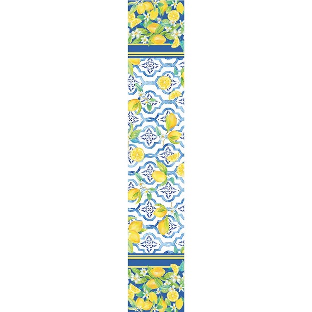 Laural Home Lovely Lemons Rectangle Table Runner