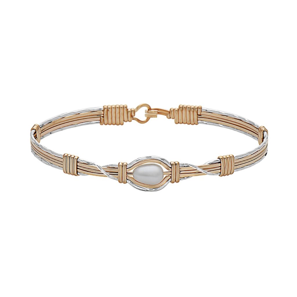 Ronaldo Jewelry  Hold Me Bracelet in 14K Gold Artist Wire & Silver