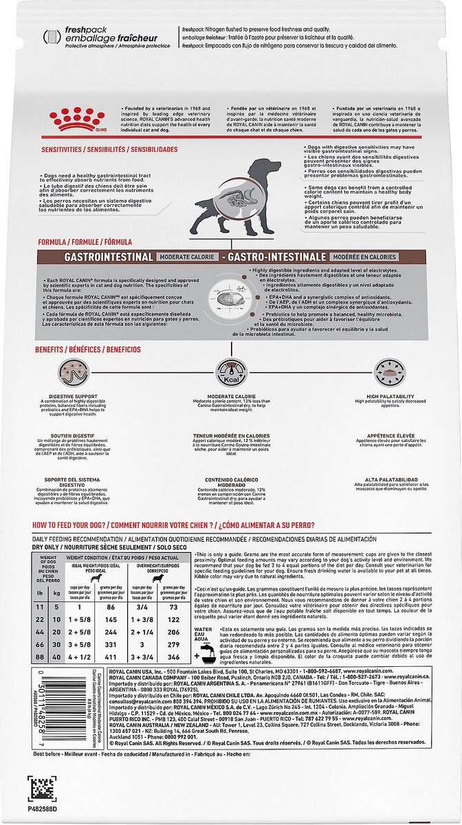 Royal Canin Veterinary Diet Adult Gastrointestinal Moderate Calorie Dry Dog Food