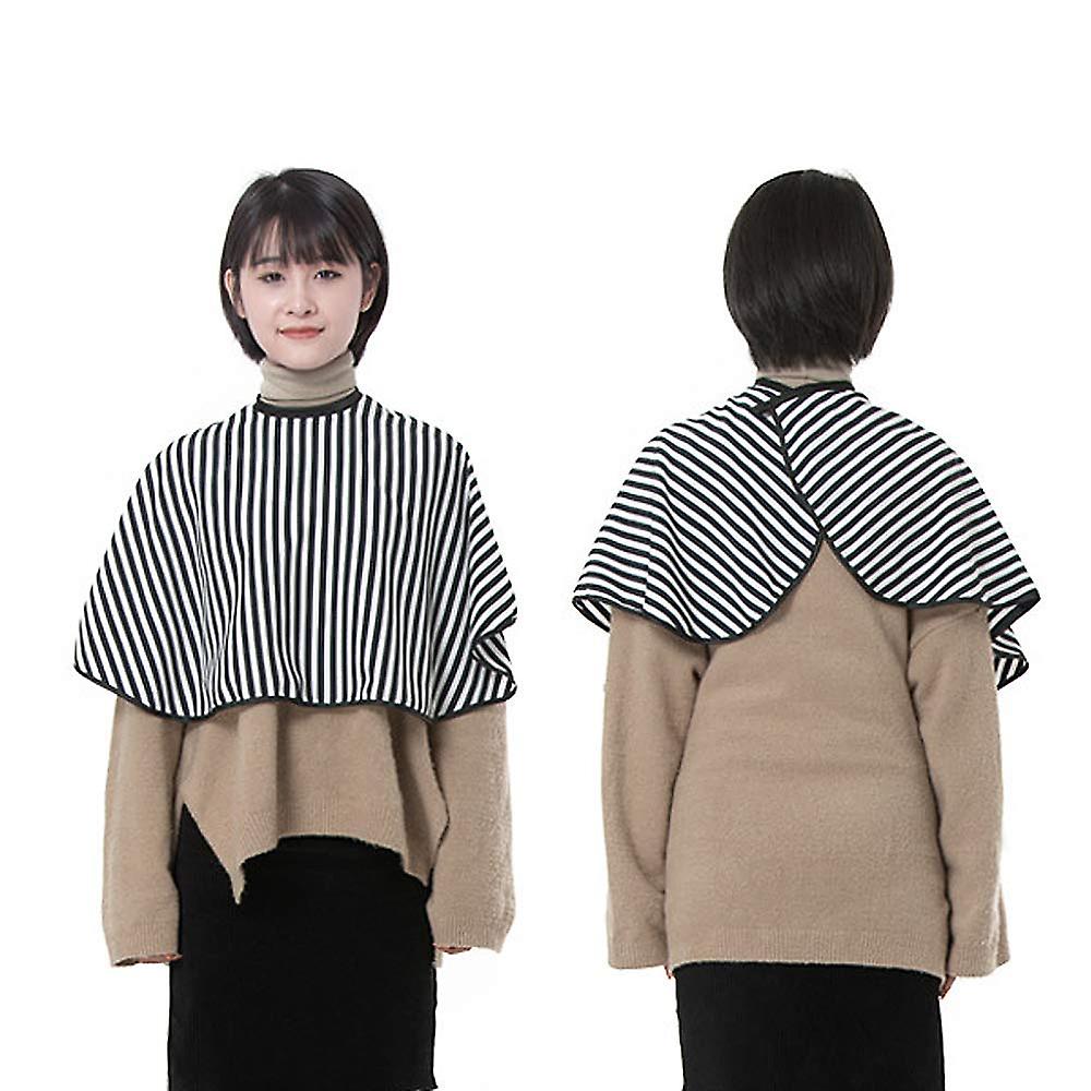 Hairdressing Shoulder Cape Professional Hairdressing Hairdressing Cape With White Black Stripes Adjustable Hairdressing Cloak Waterproof Cloth Hairdre