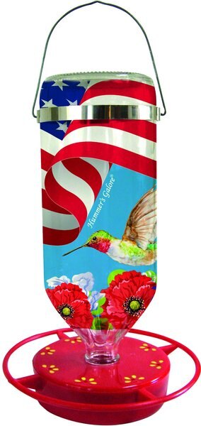 Hummer's Galore All American Flag Design Hummingbird Feeder