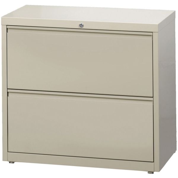 Lorell 2 Drawer Lateral File Cabinet， Letter/Legal/A4， 36