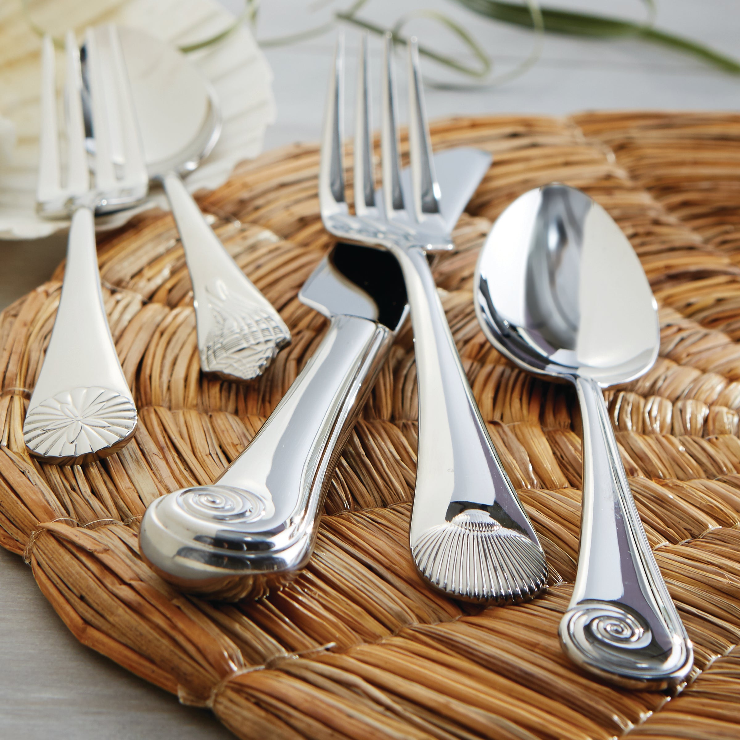 Seashell 5pc Flatware Place Setting