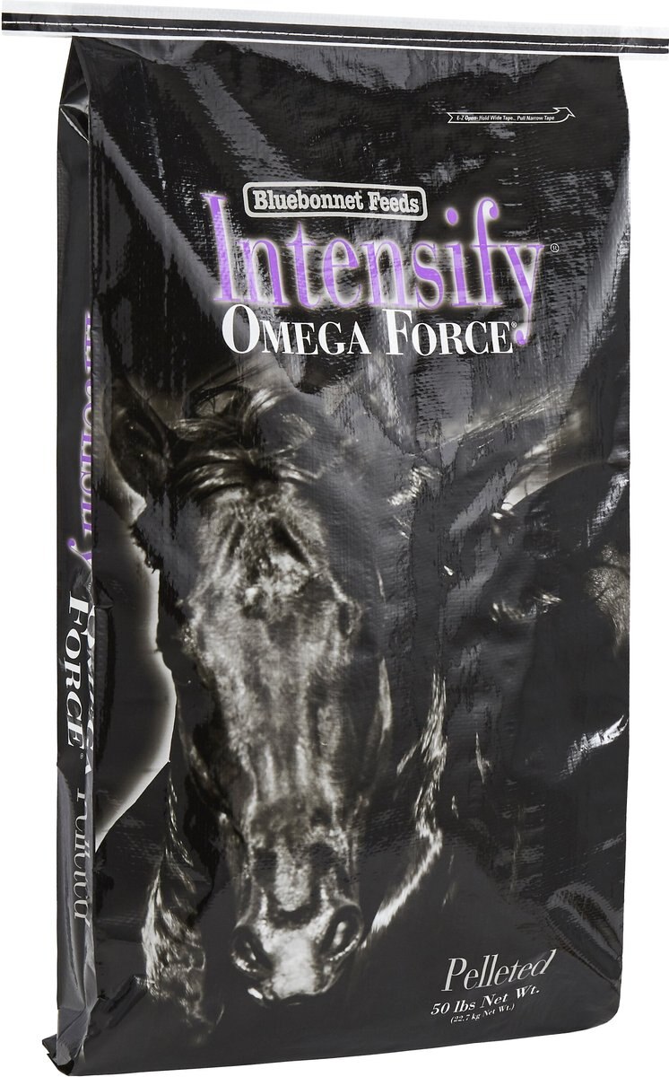 Bluebonnet Feeds Intensify Omega Force High Protein， Low Starch Horse Feed