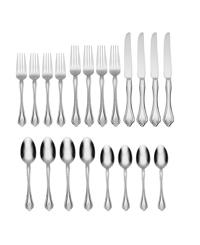 Oneida Boutonniere 20-PC Flatware Set Service for 4