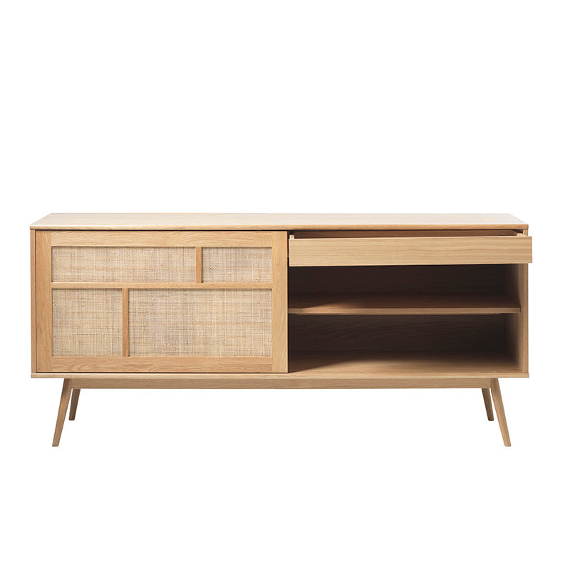 BARRALI Sideboard Buffet 180cm -  Natural & Rattan