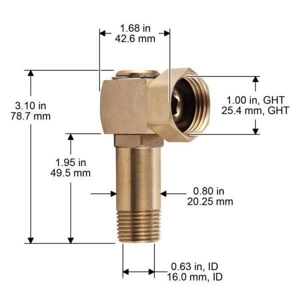 Liberty Garden Brass Swivel Replacement Part 4000 4000