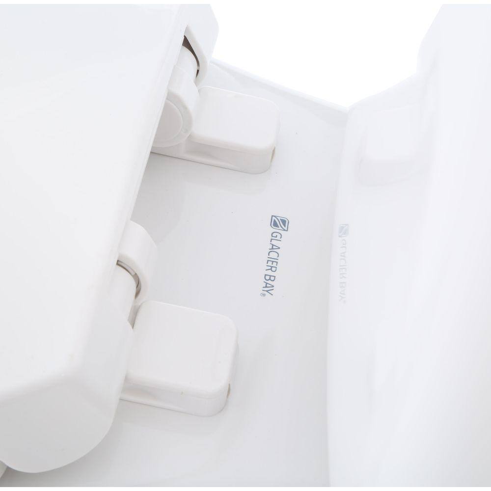 Glacier Bay 2-piece 1.0 GPF1.28 GPF High Efficiency Dual Flush Elongated Toilet in White N2430E