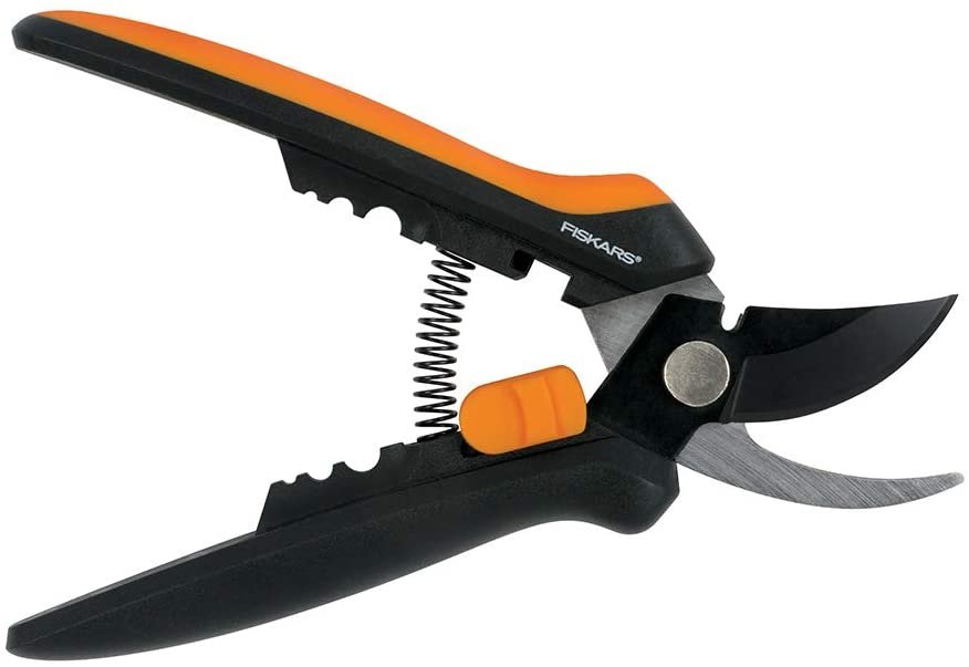 Fiskars 399261-1001 399261 Floral Pruner, Black/Orange