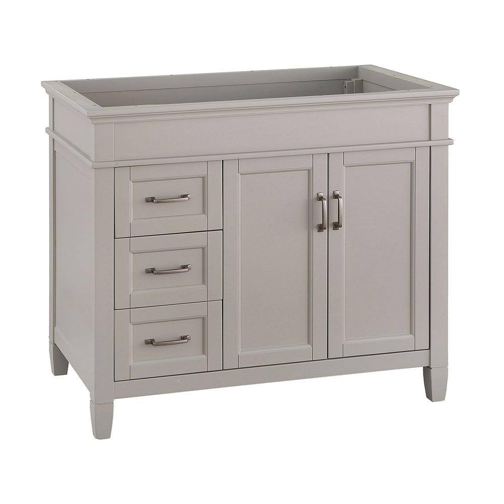 Home Decorators Collection Ashburn 36 in. W x 21.75 in. D Vanity Cabinet in Grey ASGRA3621DL