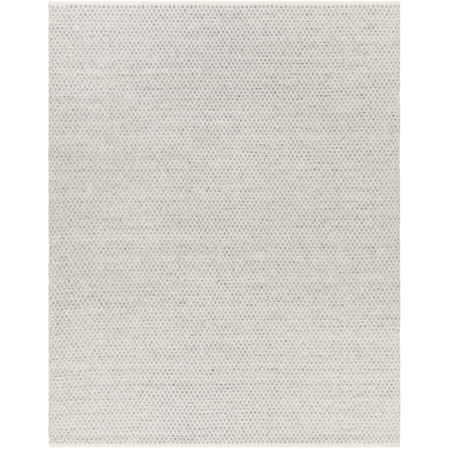 Azalea Hand Woven Indoor/Outdoor Rug in Medium Gray, White, Ink