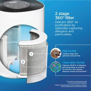 Clorox Tabletop Air Purifier True HEPA Replacement Filter 12020