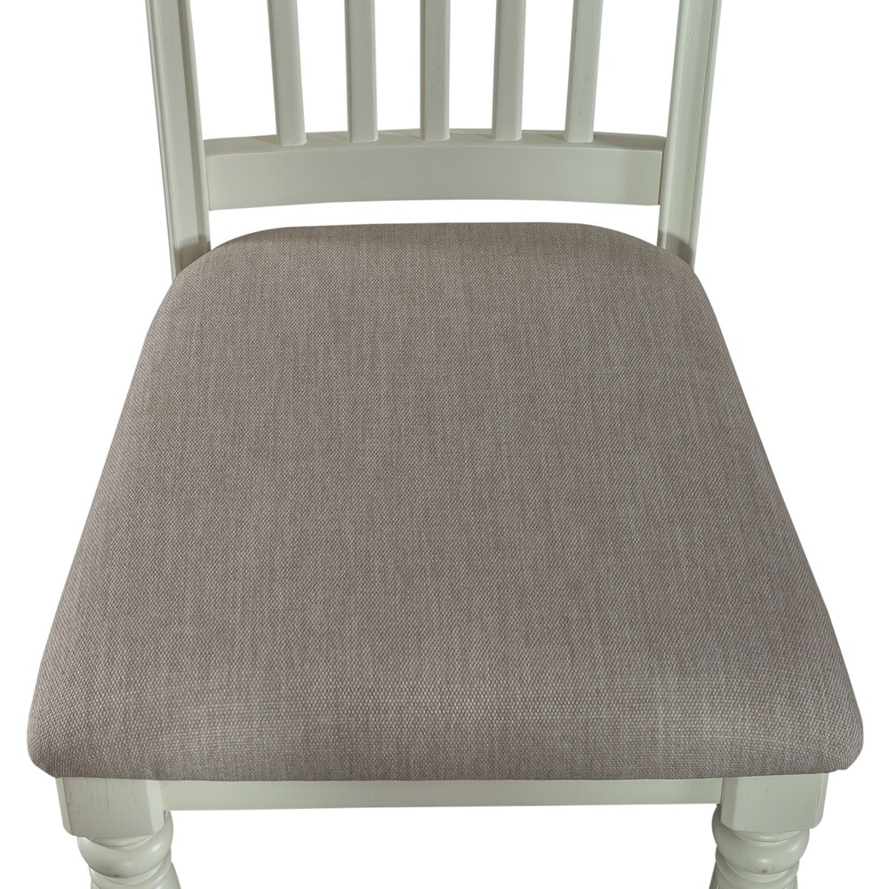 Cumberland Creek Nutmeg   Buttermilk Slat Back Side Chair (Set of 2)