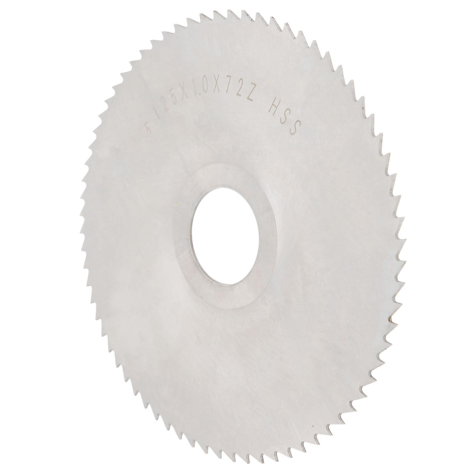 Circular Saw Blade Disc Cutting Blade High Speed Steel Milling Cutter Tool 125x1x27x72 Teeth