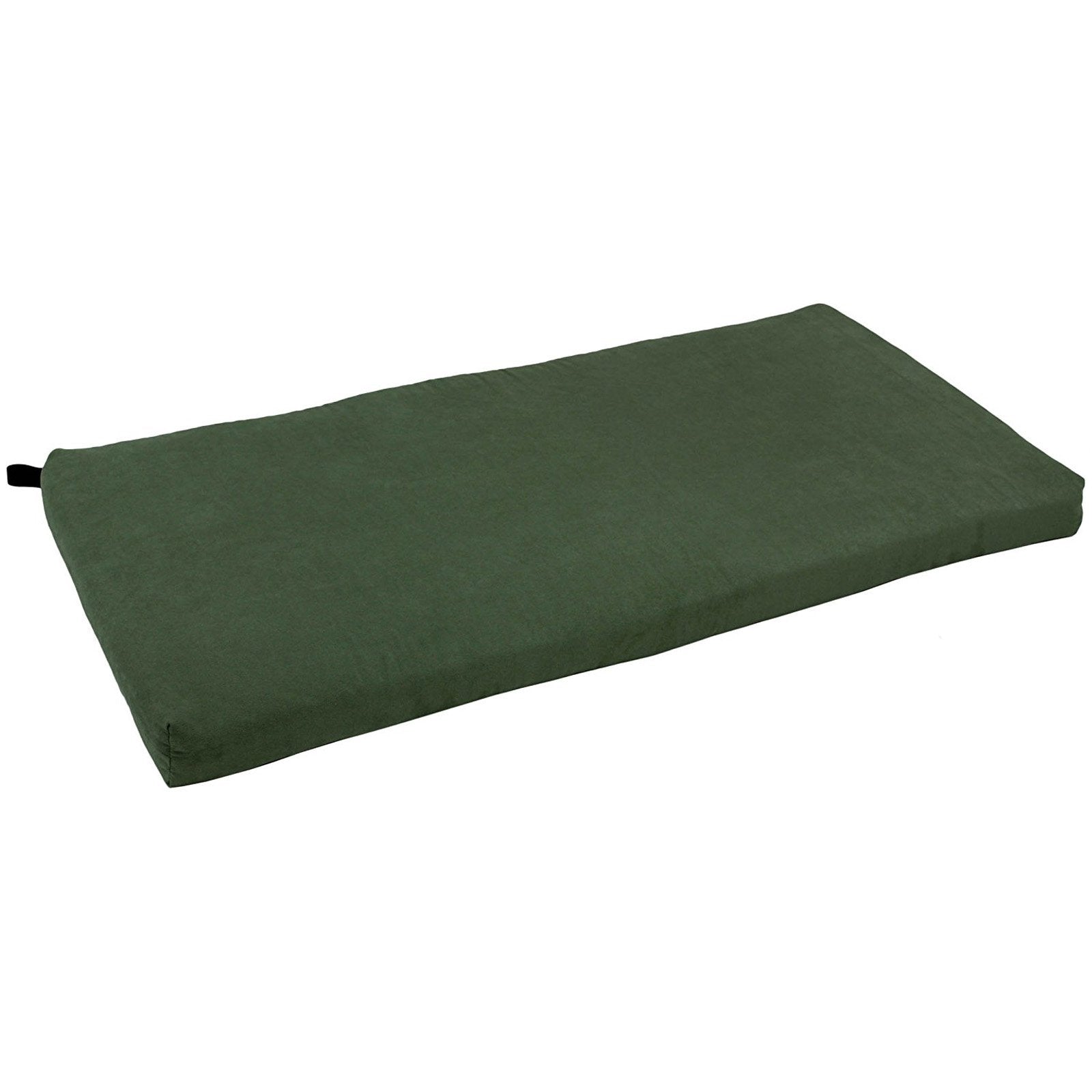 Blazing Needles Solid Microsuede Indoor Bench Cushion