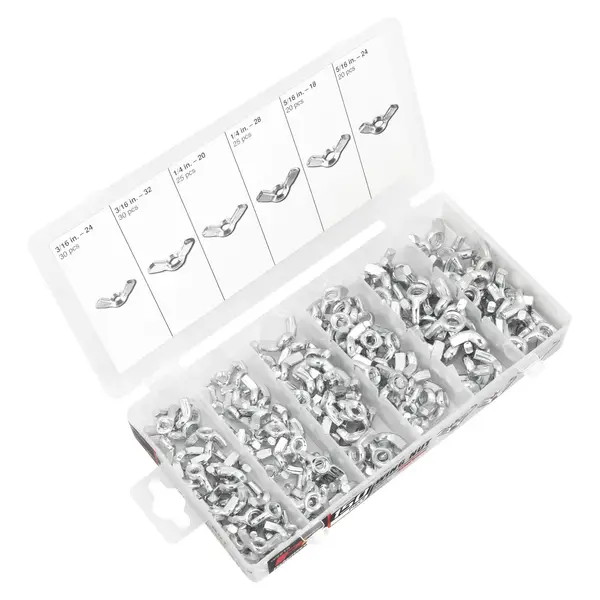 Performance Tool 150-Piece Wing Nut Assortment