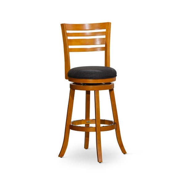 DTY Indoor Living Granby 4-Slat Back Swivel Stool