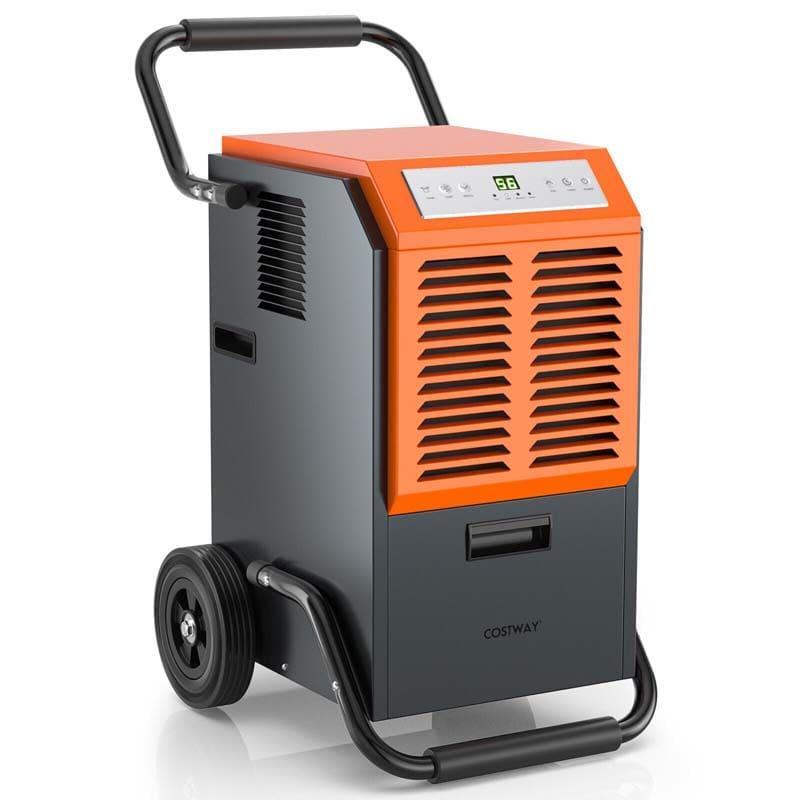 Canada Only - Portable Commercial Dehumidifier with Water Tank & Drainage Pipe