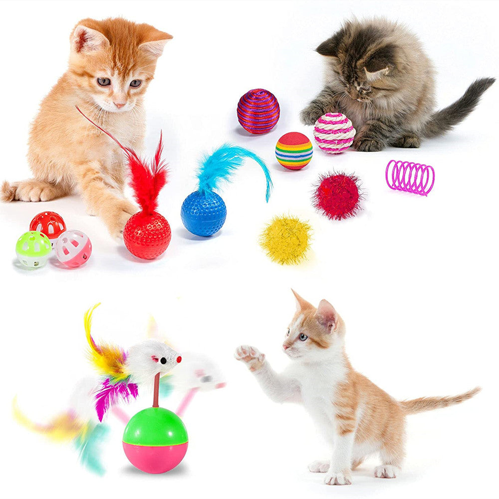 Coloody 27PCS Cat Toys Kitten Toys，Interactive Catnip Toys