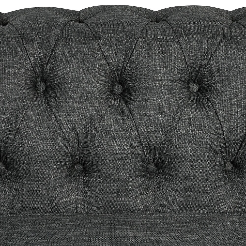 Morden Fort Tufted Upholstered Chesterfield Armchair