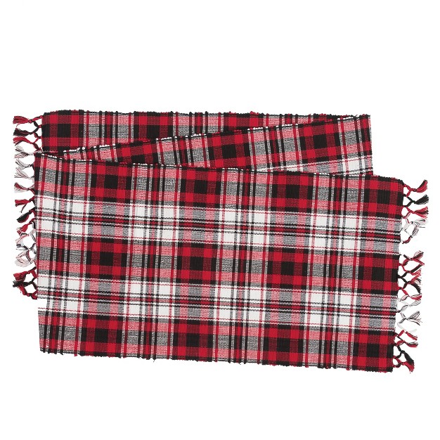 X 72 quot Fireside Plaid Table Thanksgiving Table Runner