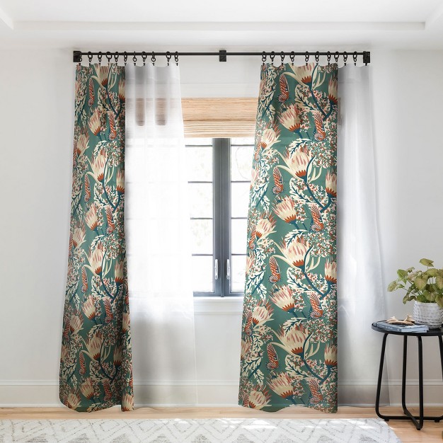 X 84 quot Single Panel Sheer Window Curtain Deny Designs