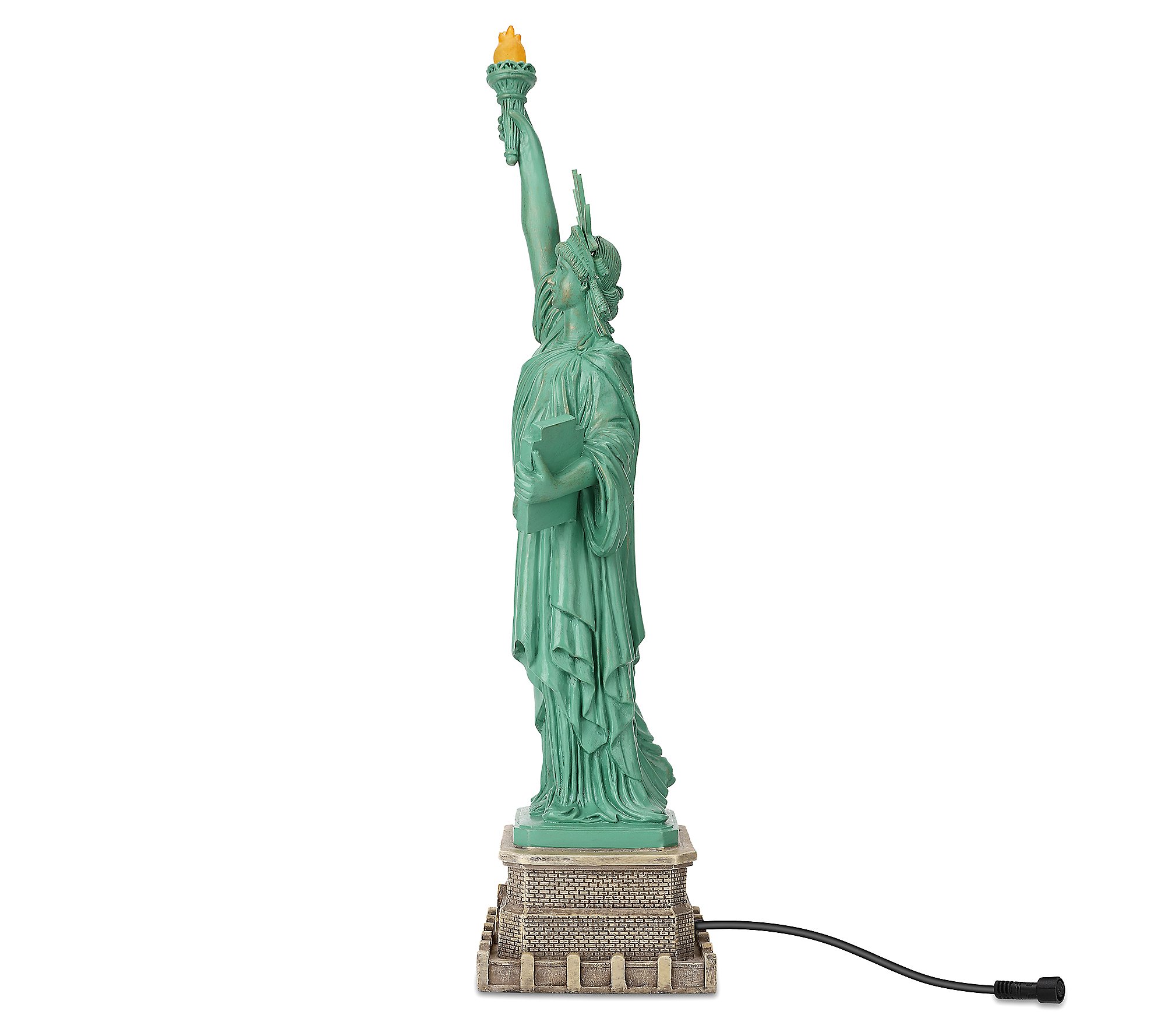 Techko Liberty Statue with Solar Spotlight