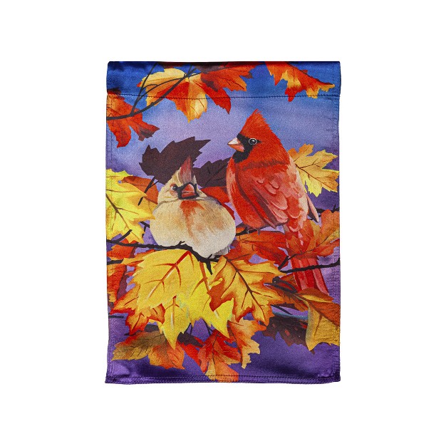 Cardinal Friends Garden Lustre Flag