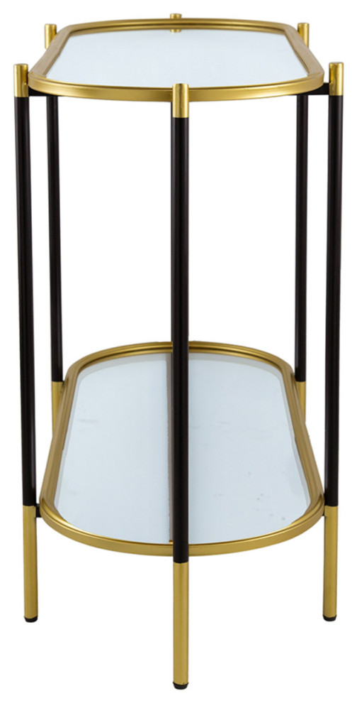 Bertram Console Table  Black/Gold   Contemporary   Console Tables   by Lighting New York  Houzz