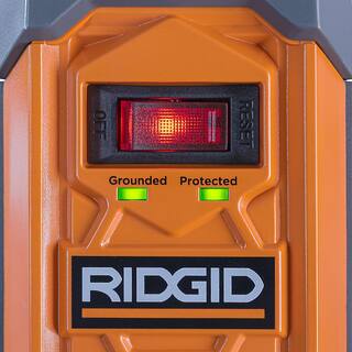 RIDGID 8 ft. Cord 6-Outlet 2.4 Amp USB-A 15-Watt USB-C 2100J Surge Protector RG608UC