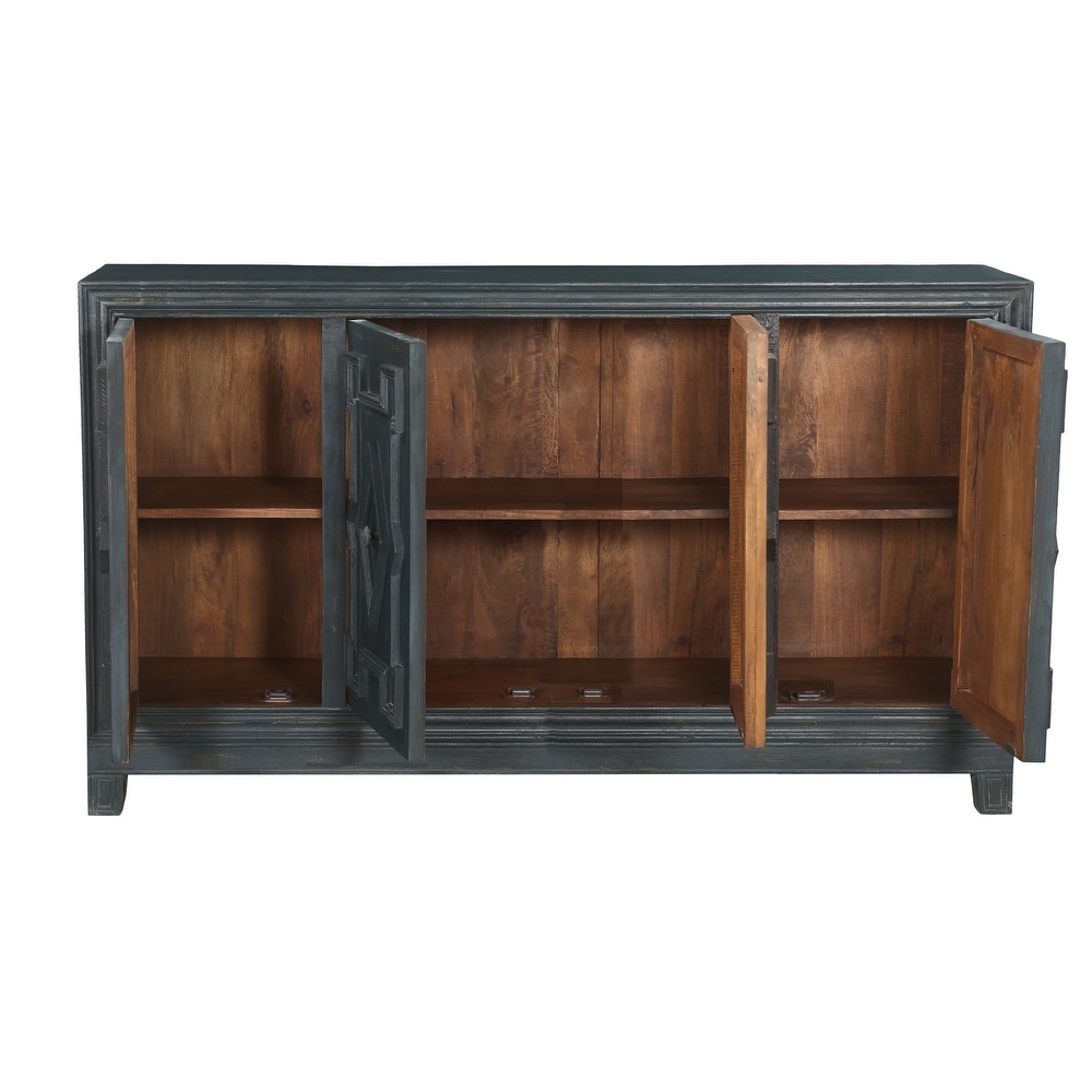 Aubrey 4 Door Diamond Sideboard   66\