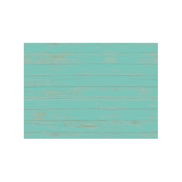 Evergreen Blue Wood Plank Layering Mat 42 X 26 5 Inches Indoor And Outdoor Decor