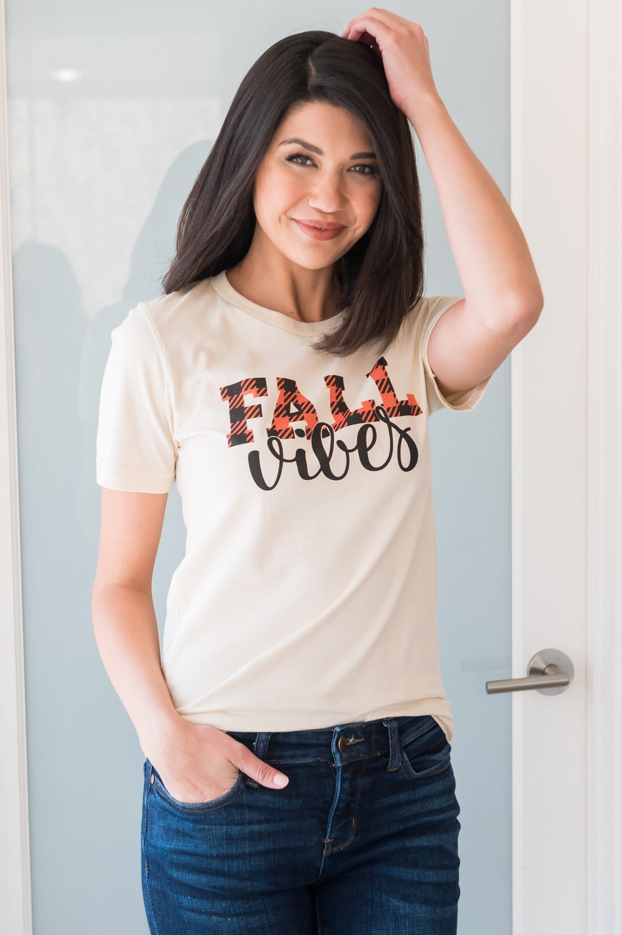 Fall Vibes Modest Graphic Tee