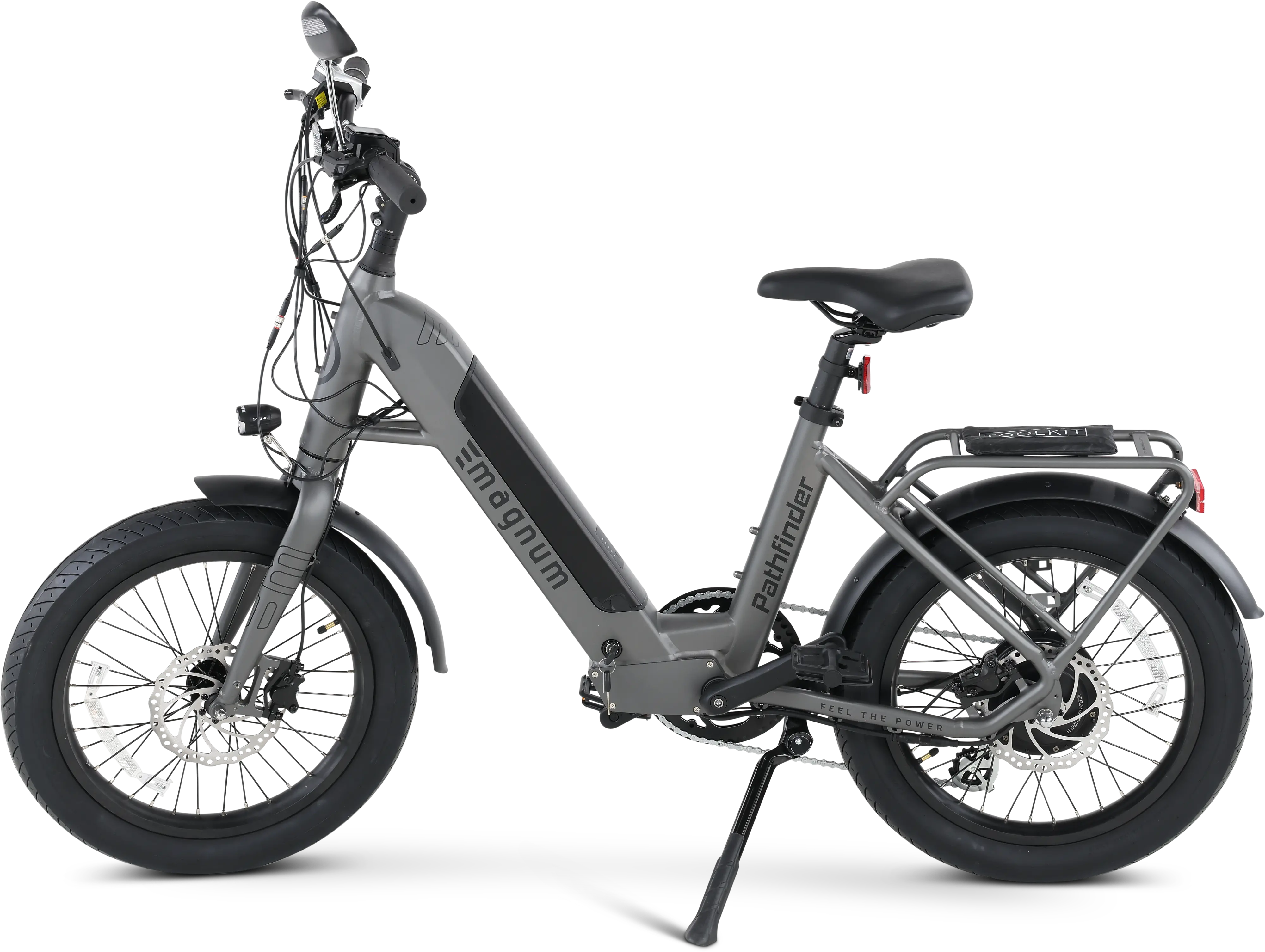 Magnum Pathfinder 48-Volt， 500W Electric Bike - Slate Gray