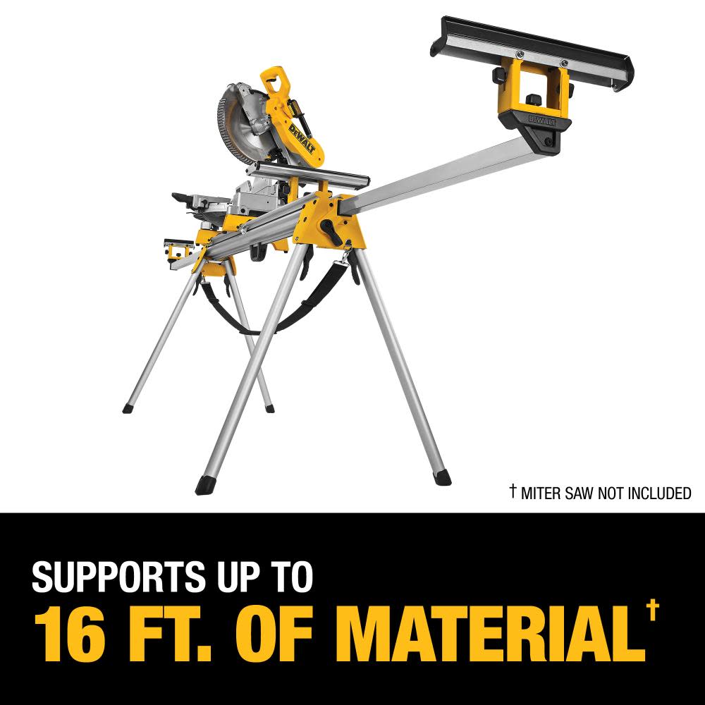 DEWALT 12 Compound Miter Saw 15 Amp Single Bevel with Heavy Duty Miter Saw Stand Bundle ;