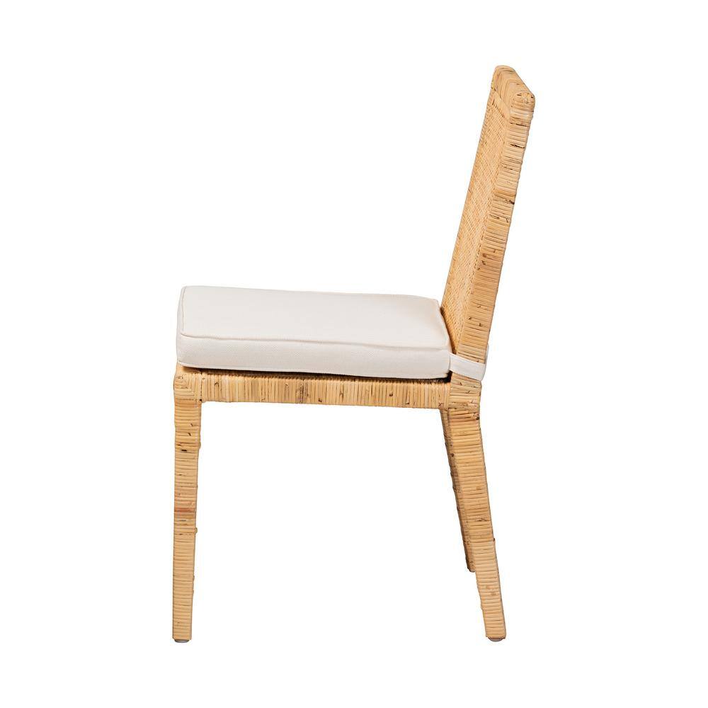 bali  pari Sofia Natural and White Dining Chair 185-2P-11872-HD