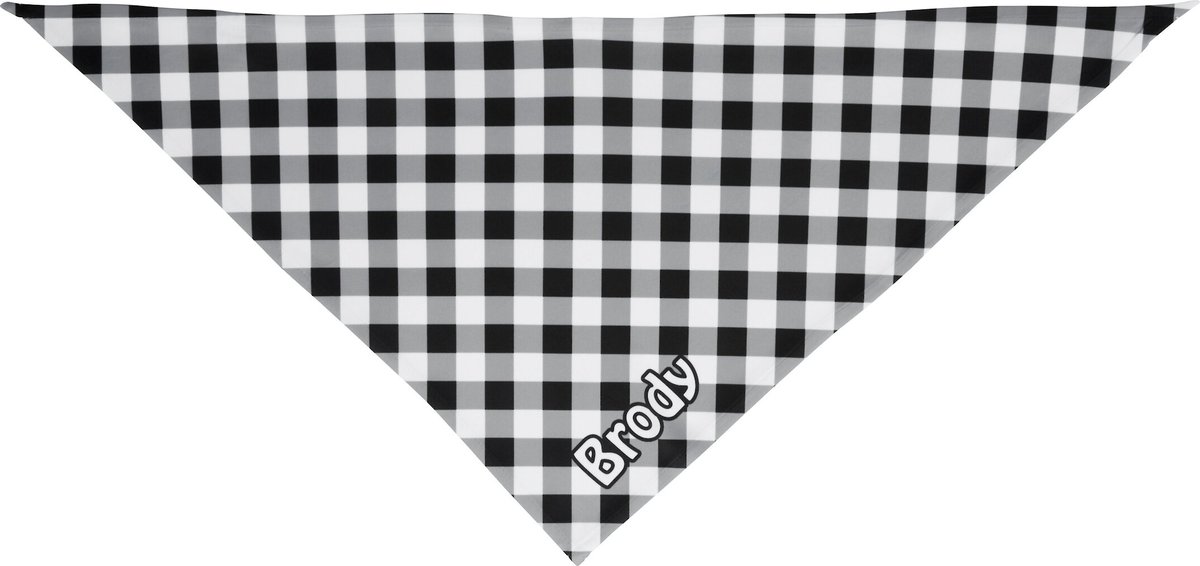 Frisco Gingham Personalized Dog and Cat Bandana