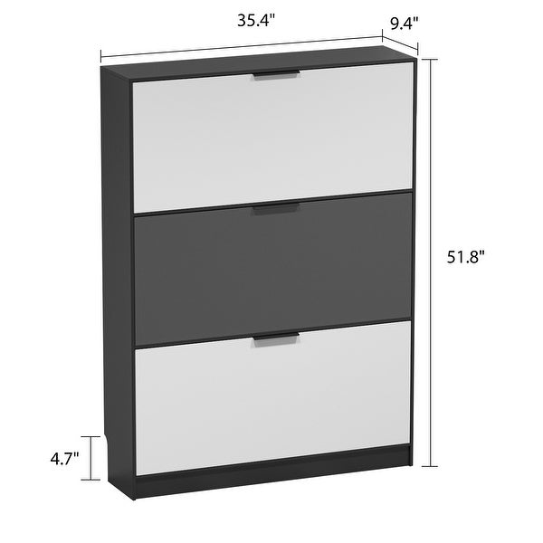 3-Tier Shoe Storage Cabinet - - 34181354