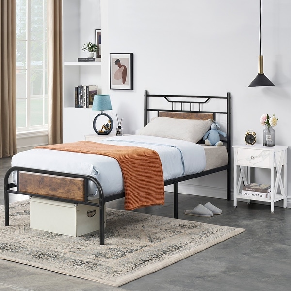 Taomika Mid Century 3-Pieces Bed and Nightstands Sets - - 34810956