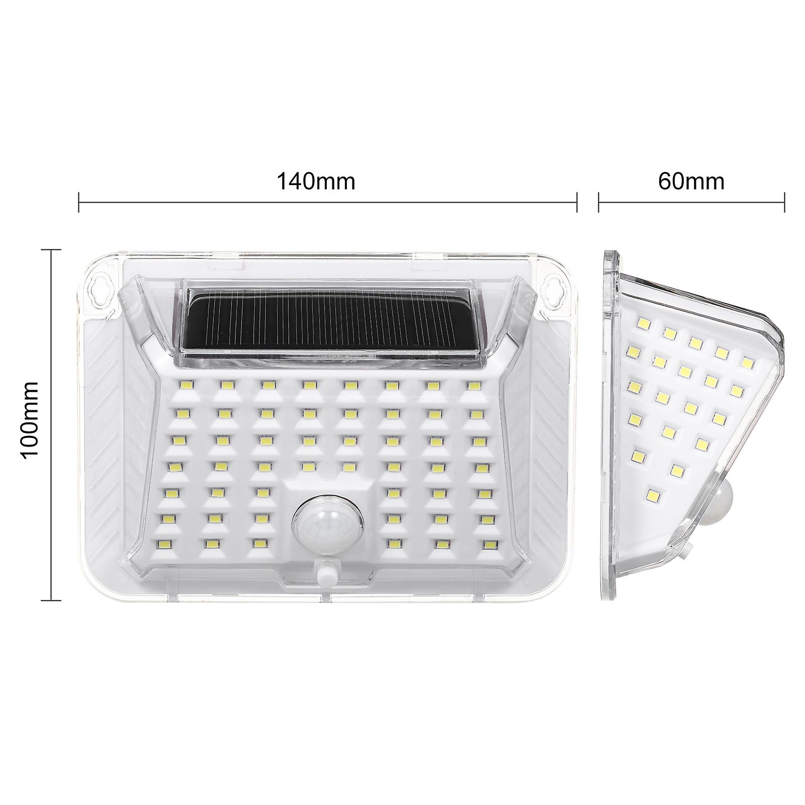 90 Leds Solar Powered Energy Light Outdoor Lamp Wall Street Fence Lights 3 Lighting Modes Sensitive Light Control/ Pir Motion Inductor Human Motion De