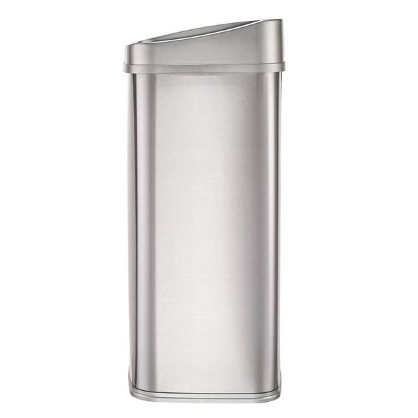 13-Gallon Stainless Steel Kitchen Trash Can with Motion Sensor Lid