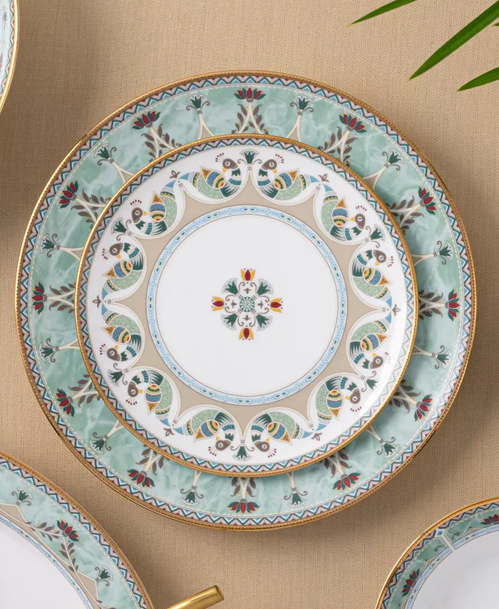 Noritake Serene Garden 4 Piece Dinner Plates Set 10.5 Service for 4