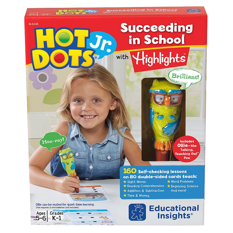 Educational Insights Hot Dots Jr. Succeeding in School Set with Highlights