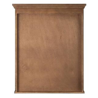 Home Decorators Collection Ashburn 23 in. W x 28 in. H x 7-34 in. D Framed Surface-Mount Bathroom Medicine Cabinet in Mahogany ASGC2328