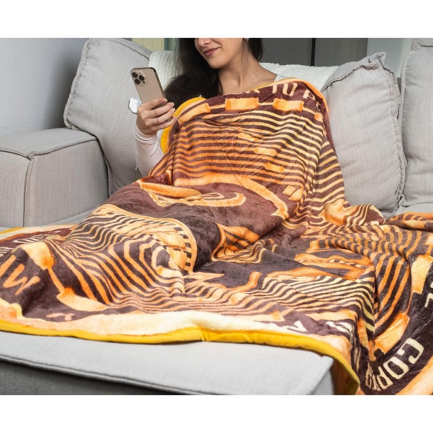 Toynk Bitcoin Cryptocurrency Round Fleece Throw Blanket 60 Inches