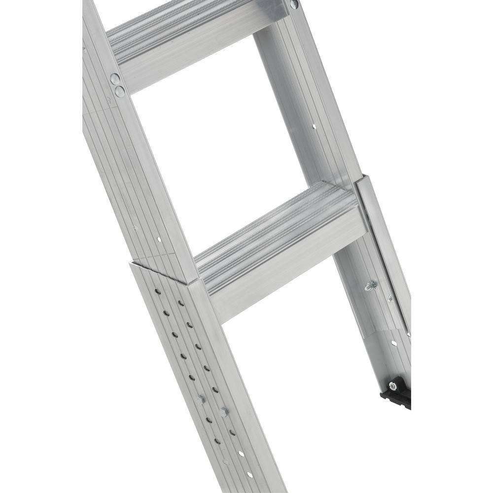 Louisville Ladder 7 ft. 8 in. to 10 ft. 3 in. 25.5 in. x 54 in. Aluminum Attic Ladder with 375 lbs. Maximum Load Capacity AA2510I