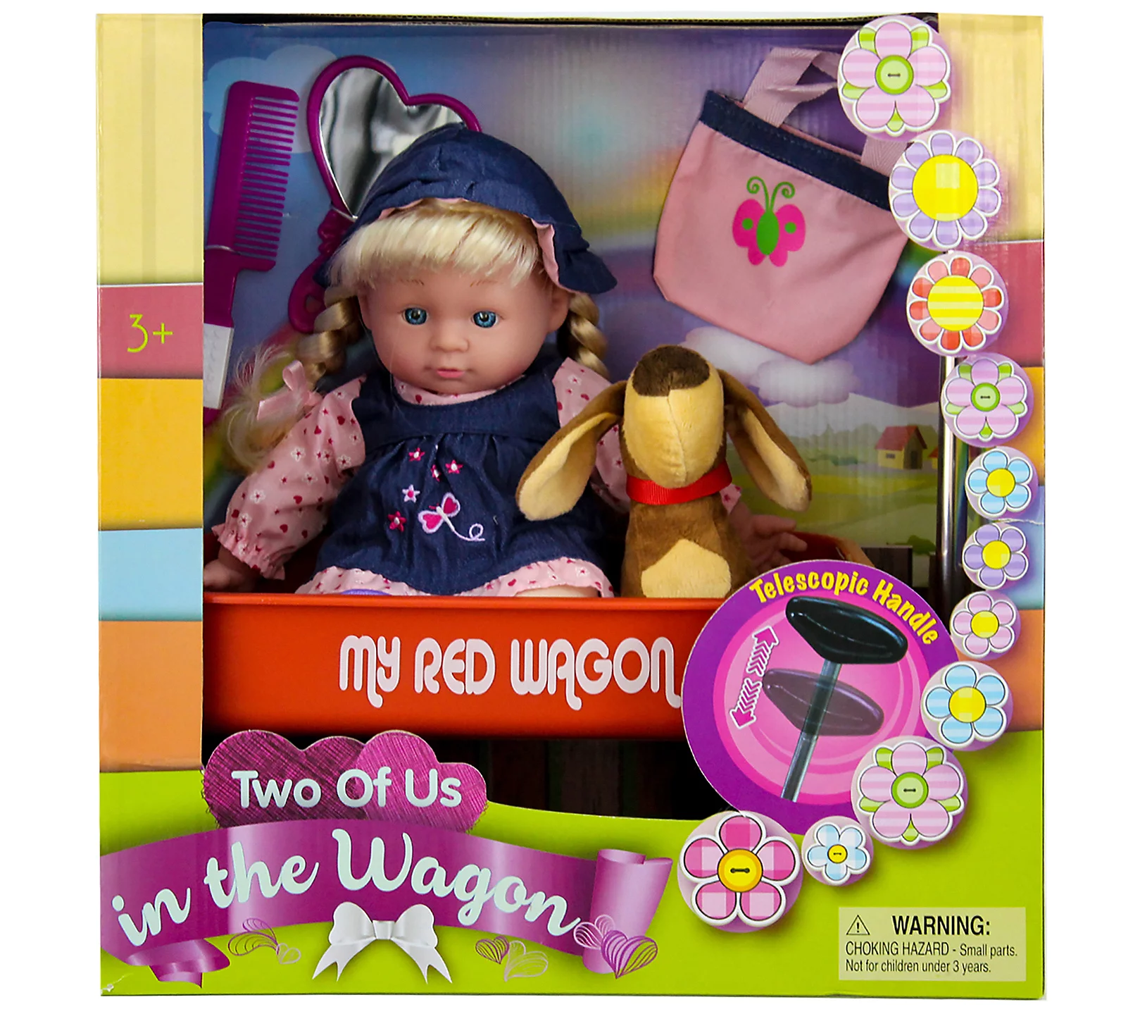 Kid Concepts Baby Doll with Wagon Playset